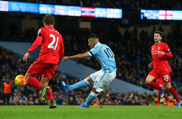 Sergio Aguero marked his return with a stunning goal against Liverpool