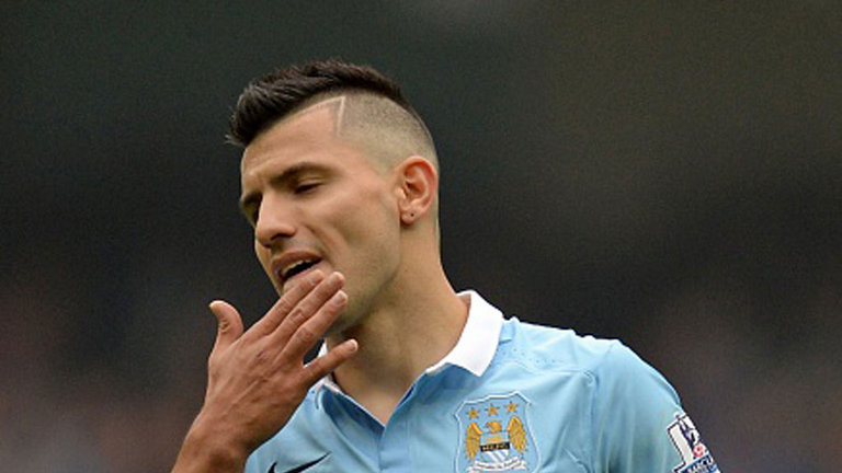 Sergio Aguero suffered a knock in Argentina's 2-0 defeat to Ecuador last month