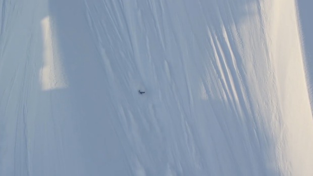 Veteran pro skier Ian Mc Intosh attempted a ski stunt for the film Paradise Waits that went horribly wrong- sending him plunging more than 600 metres in less than a minute falling down the side of a near perpendicular mountain