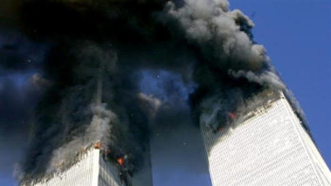 Smoke billows from the Twin Towers after two airplanes purportedly struck the World Trade Center in a terrorist attack on Sept. 11 2001