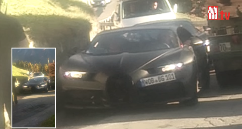 Here's The Angry Mug Of The Bugatti Chiron Way Before You're Supposed To See It