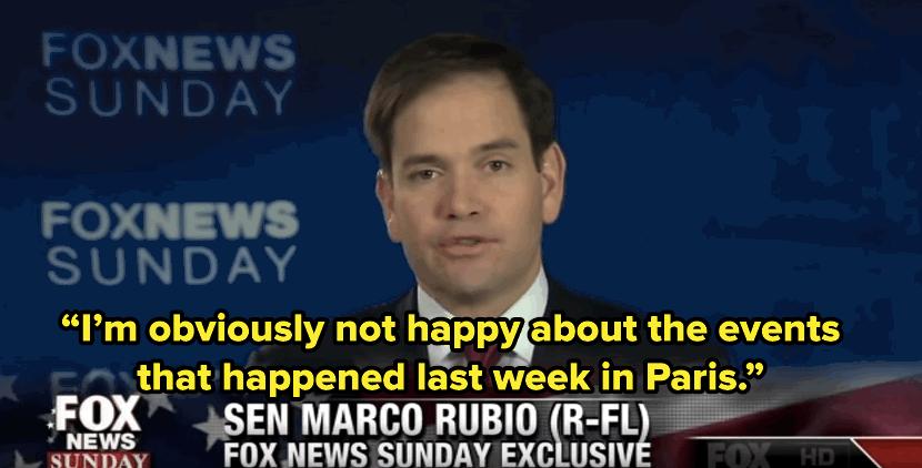 Marco Rubio Says Paris Attacks Also Include a'Positive Development for America