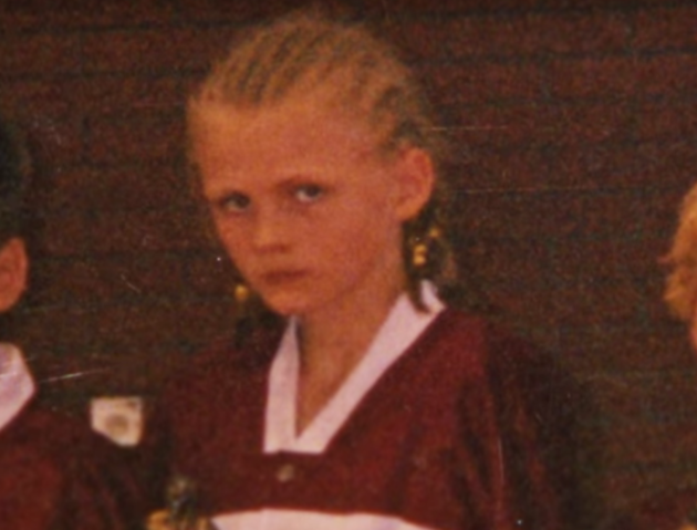 As a pre-teen Kristaps Porzingis rocked a'Straight Outta Latvia hairstyle