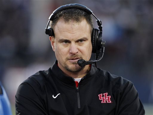 Stew Milne  Associated Press                          Houston head coach Tom Herman