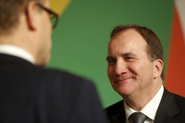 Swedish PM Stefan Lofven during the Valletta Summit on Migration in Valletta Malta