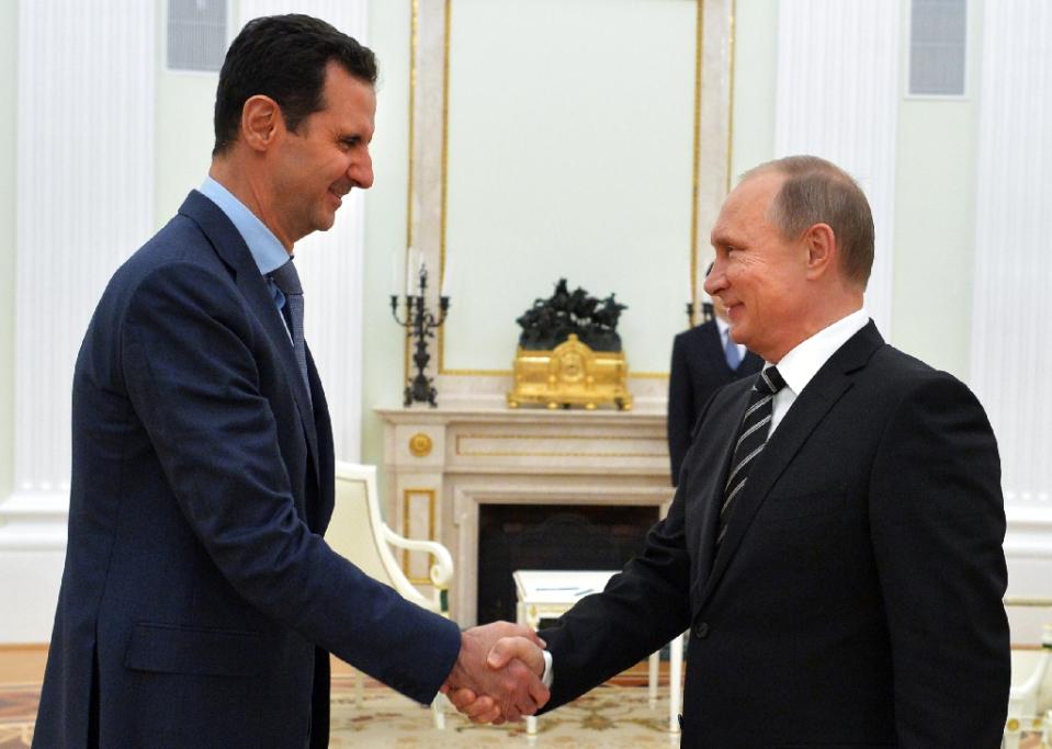 Syrian leader Bashar al Assad held talks with his Russian counterpart Vladimir Putin in Moscow