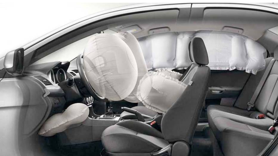 Airbags in Mitsubishi Lancer