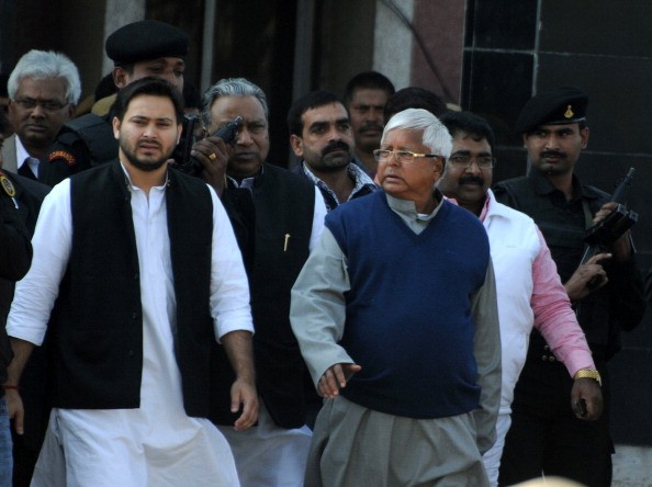 Tejaswi with his father Lalu Yadav