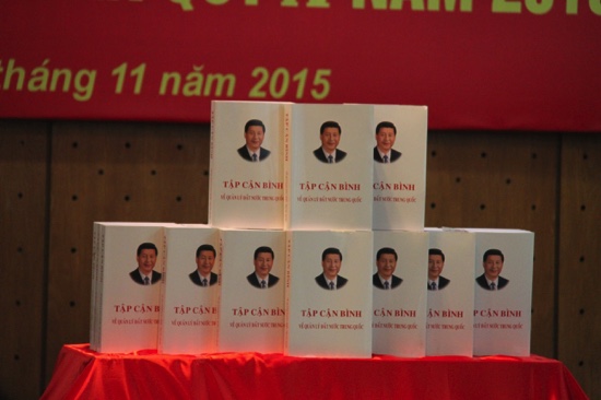 The Vietnamese version of Chinese President Xi Jinping’s book on governance released in Vietnam’s capital Hanoi ****Authorized by ytfs