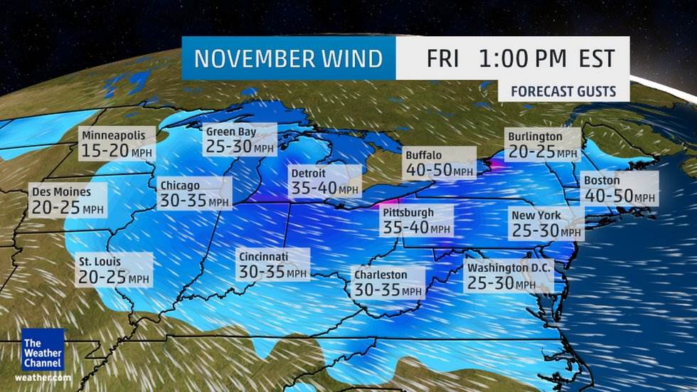 IMAGE Weather map through Friday