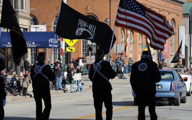 More than 1,000 veterans were expected to march in the 2015 Veterans Day Parade on Saturday