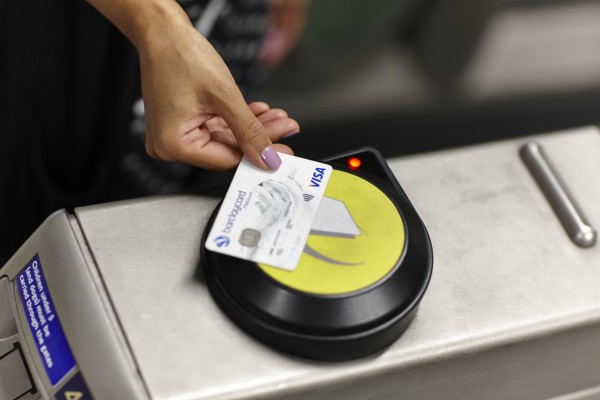 Tube TfL contactless Barclaycard