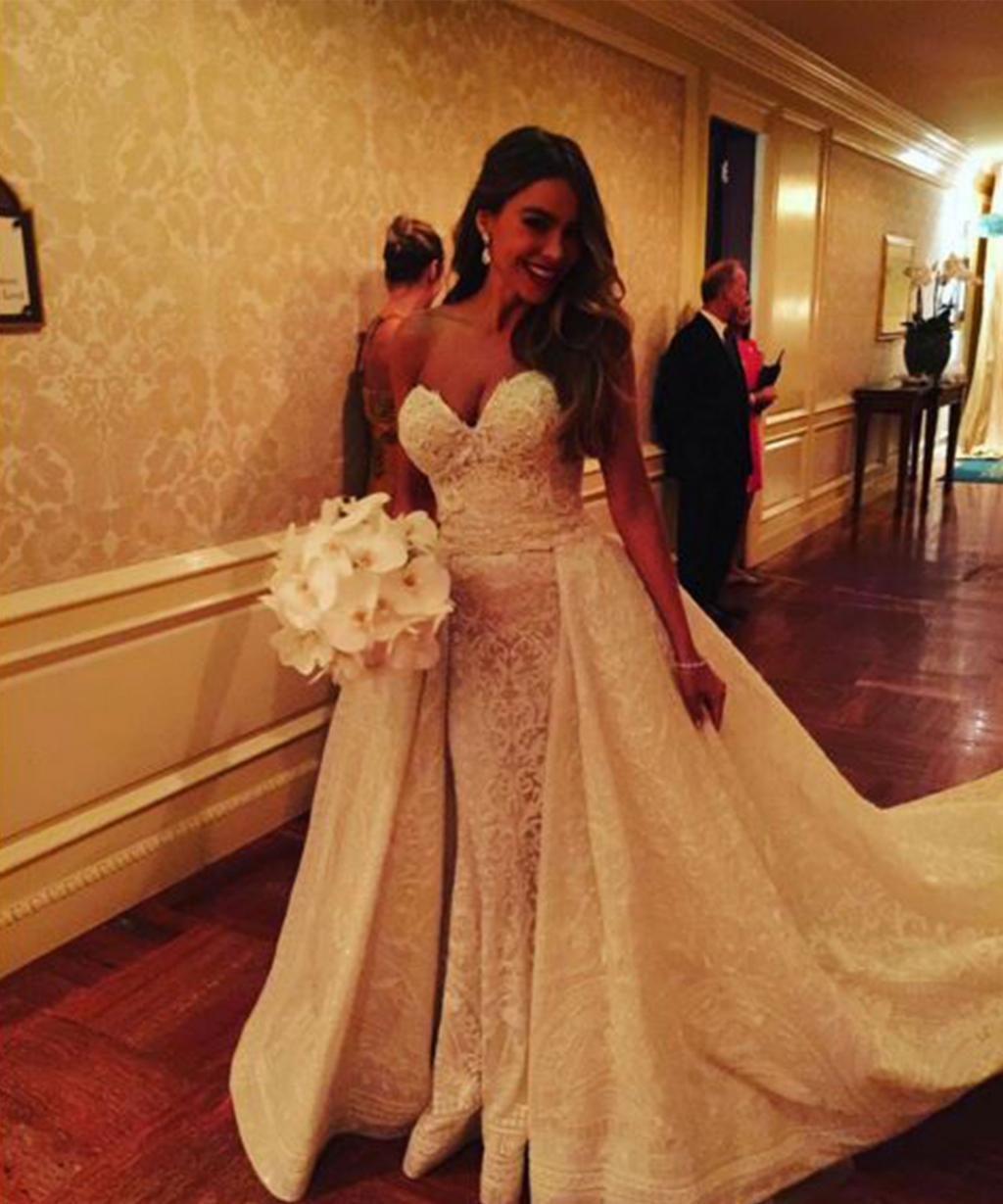 The bride's stunning dress