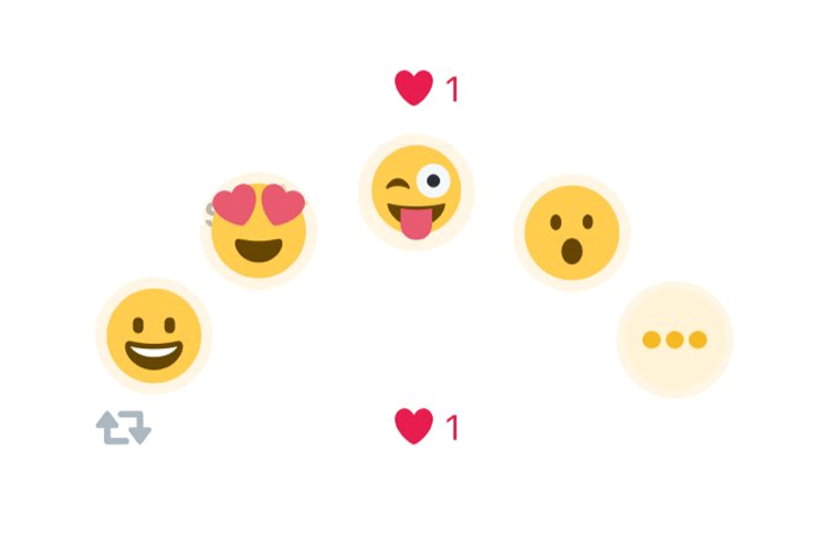 The emoji reactions are part of a developer build accessed through a jailbroken version of the Twitter app