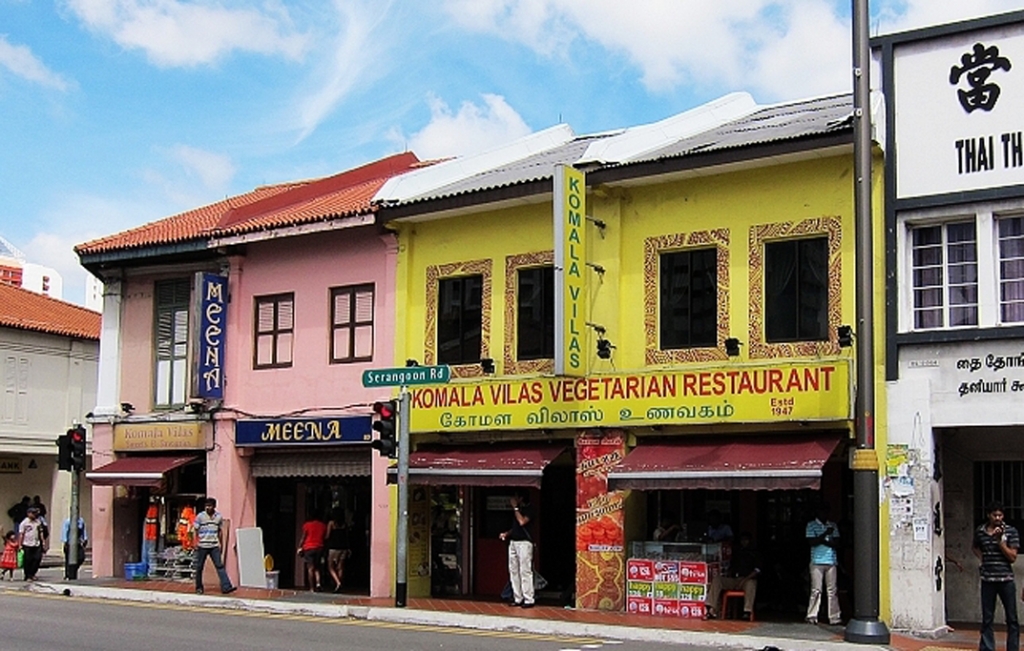 The exterior of Komala Vilas Serangoon Road restaurant