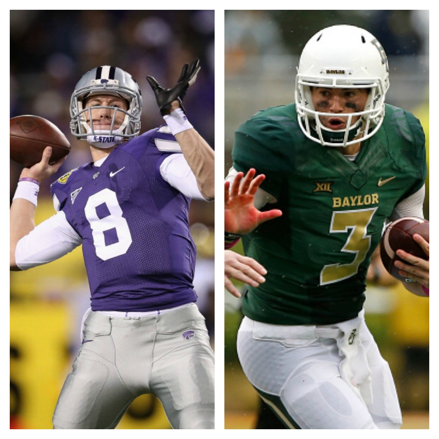 Baylor quarterback Jarrett Stidham Kansas State quarterback Joe Hubener