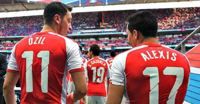 Mesut Ozil Alexis Sanchez Football365