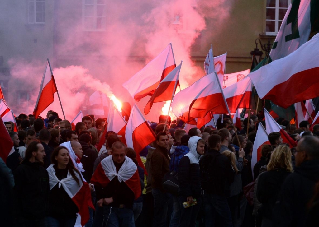 487887152-right-wing-demonstrators-hold-flags-during-a-protest