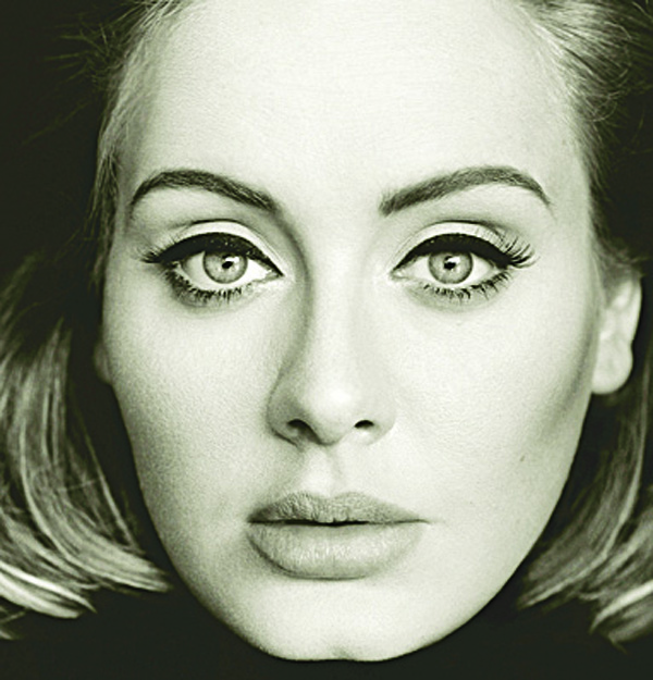 This CD cover image released by Columbia Records shows ‘25’ the latest release by Adele