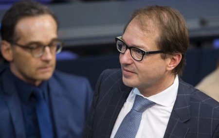 German Transport Minister Alexander Dobrindt attends a session of the German lower house of parliament the Bundestag in Berlin Germany