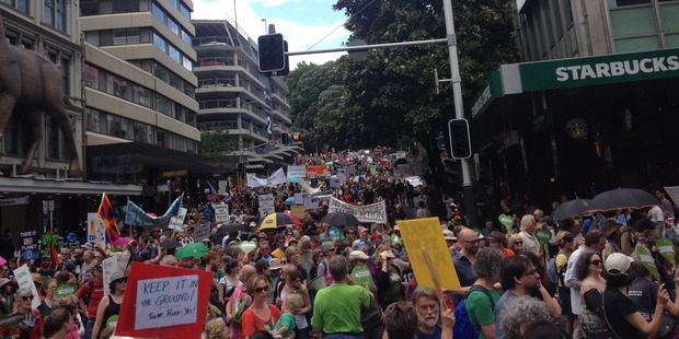 Thousands turned out in Auckland to demand swift action on climate change