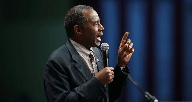 Ben Carson addresses Republican voters Friday Nov. 13 2015