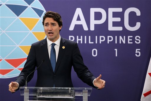 Aquino, Trudeau meet at Apec sidelines