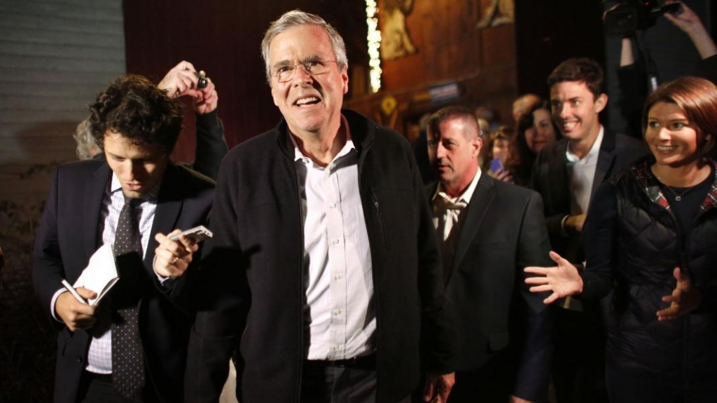 Bush tries can-do message as campaign competes for attention