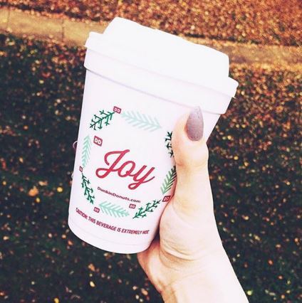 Dunkin&#039 Donuts Holiday Coffee Cup