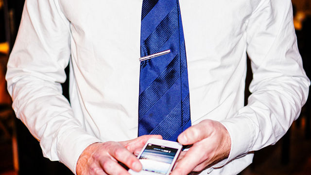 Businessman on phone