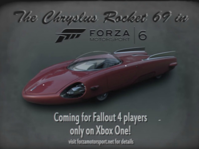 Two free'Fallout 4 themed cars are joining the racing sim with one only available for players who purchase'Fallout 4