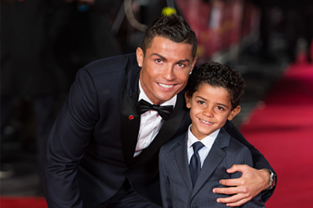 Pic of the day! Cristiano Ronaldo and his mini-me