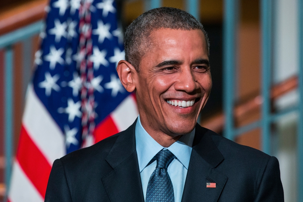 NEWARK NJ- NOVEMBER 02 U.S. President Barack Obama speaks at the Rutgers University Newark S.I. Newhouse Center for Law and Justice