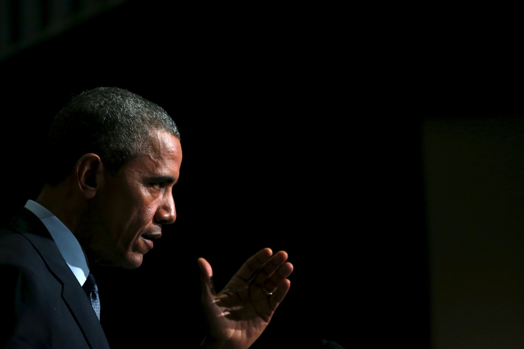 U.S. President Barack Obama in Newark New Jersey