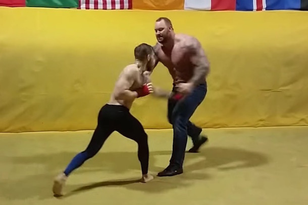 WATCH: Conor McGregor Spars With 'The Mountain' From Game Of Thrones