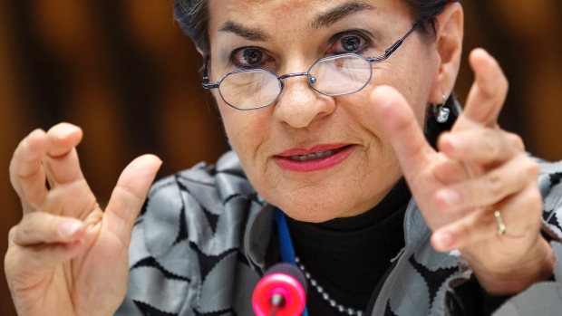 Christiana Figueres executive secretary of the UN Framework Convention on Climate Change says collective global efforts to tackle climate change can 'dramatically&#39 slow emissions in a report released today