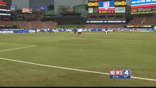 USMNT playing at Busch Stadium