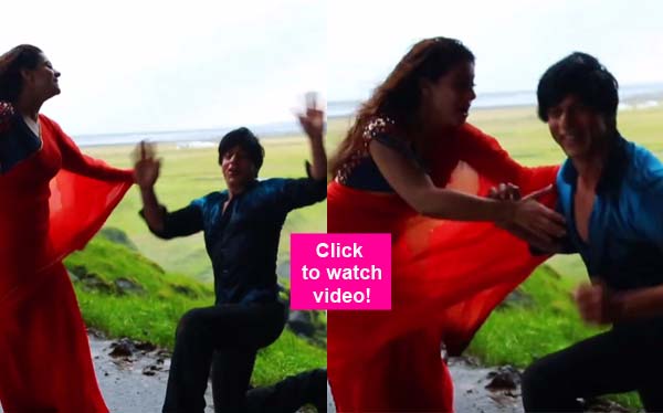 OMG! Kajol saves Shah Rukh Khan’s life while shooting for Gerua song in Dilwale – watch video