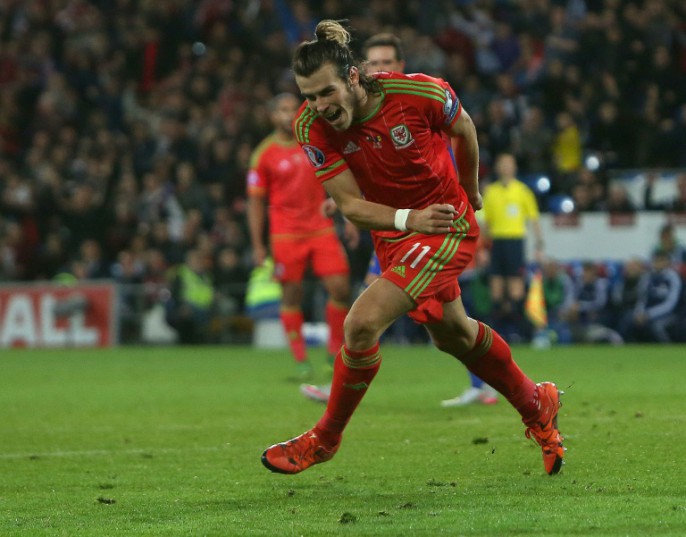 AFP  File  Geoff Caddick Gareth Bale celebrates after scoring Wales's second goal in the Euro 2016 qualifier in Cardiff