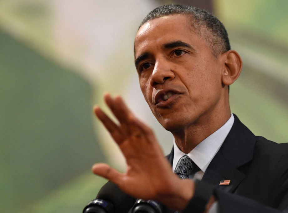 President Barack Obama speaks during a news conference with Philippines President Benigno Aquino III in Manila Philippines Wednesday Nov. 18 2015 ahead of the start of the Asia Pacific Economic Cooperation summit