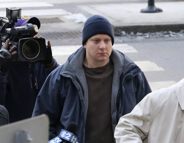 Chicago police officer Jason Van Dyke accused of fatally shooting a black teenager arrives at the Leighton Criminal Courthouse in Chicago on Tuesday Nov. 24 2015. Van Dyke was charged with first degree murder in the killing of 17-year-old Laquan McDon