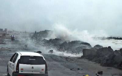 Wind at a speed of 45-55 km per hour was blowing across Cuddalore