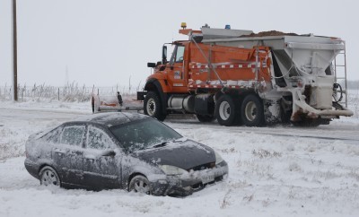 Wintry storm brings snow to Colorado twisters to Texas