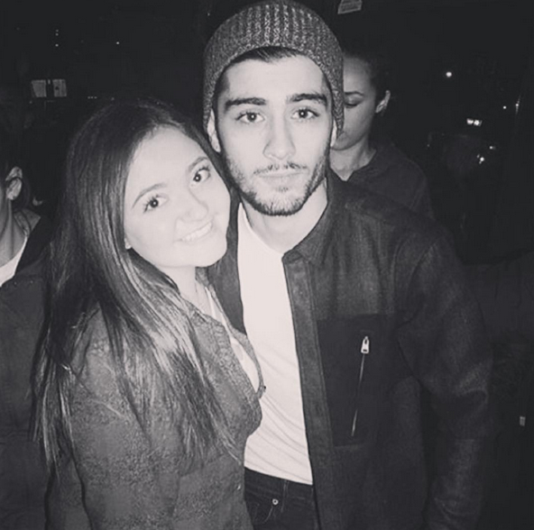 Zayn looked gorgeous as he posed with a lucky fan