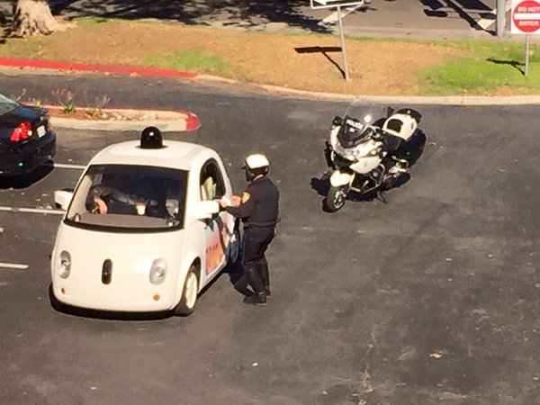 Google's self-driving car pulled over for moving too slow