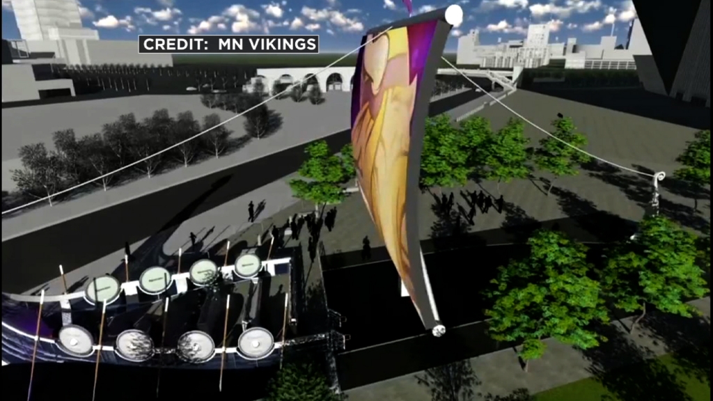 Minnesota Vikings announce plans for 'Legacy Ship' outside stadium