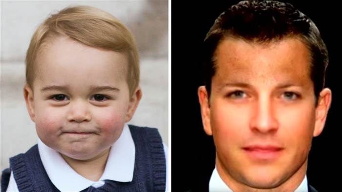 Scientists age Prince George 60 years - and he turns into Liam Neeson