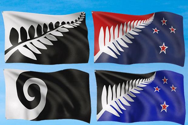 Four of the five flags on offer represent the fern New Zealand's unofficial symbol
Nz Flag Consideration Panel