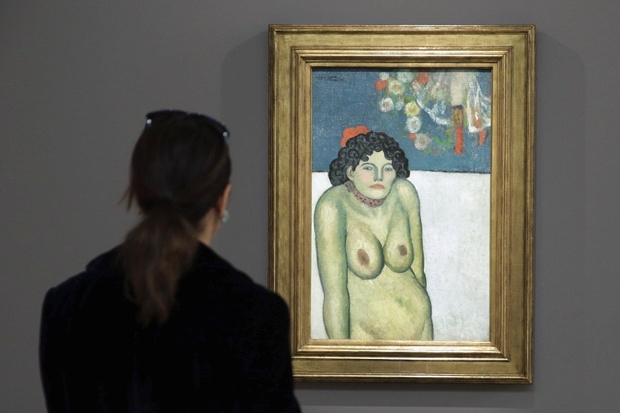 Picasso’s The Night Club Singer was among the works on sale
AP