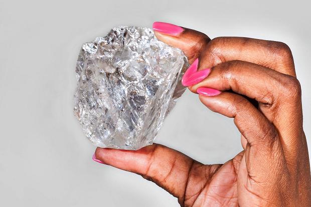 The diamond is believed to be the second-biggest gem-quality stone ever found
Lucara Diamond Corp  Handout